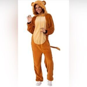 Rubie's Adult Comfy Wear One-Piece Lion Hooded Costume Jumpsuit